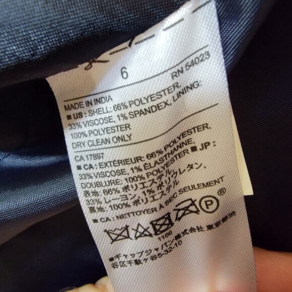 Banana Republic Boys Double-Breasted Blazer Suit Jacket Size 6 Blue - Picture 5 of 6